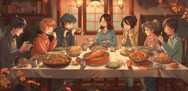 家庭美食聚会母亲节插画手绘黄色温馨亲人吃饭海报广告图,插画/手绘图,插画/手绘图库,插画/手绘图下载,插画/手绘
